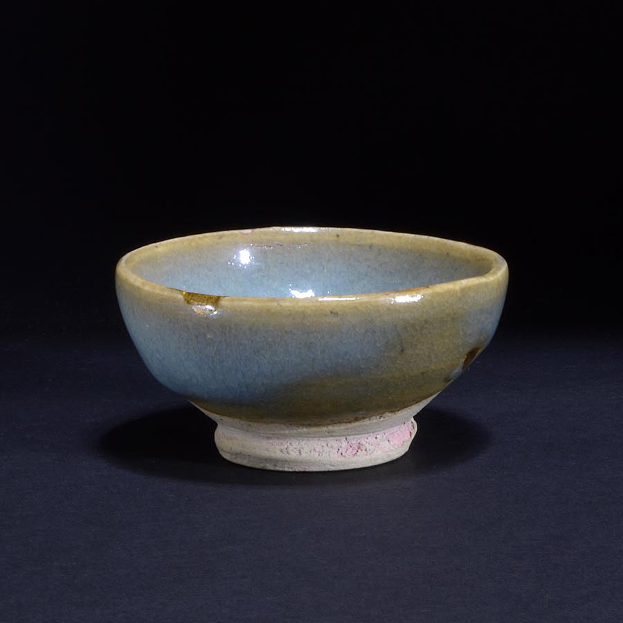 中国古美術 清時代鈞窯釉酒盃 XG2-69